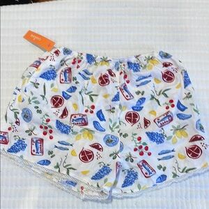 Colsie Fruit and Floral Patterned Shorts